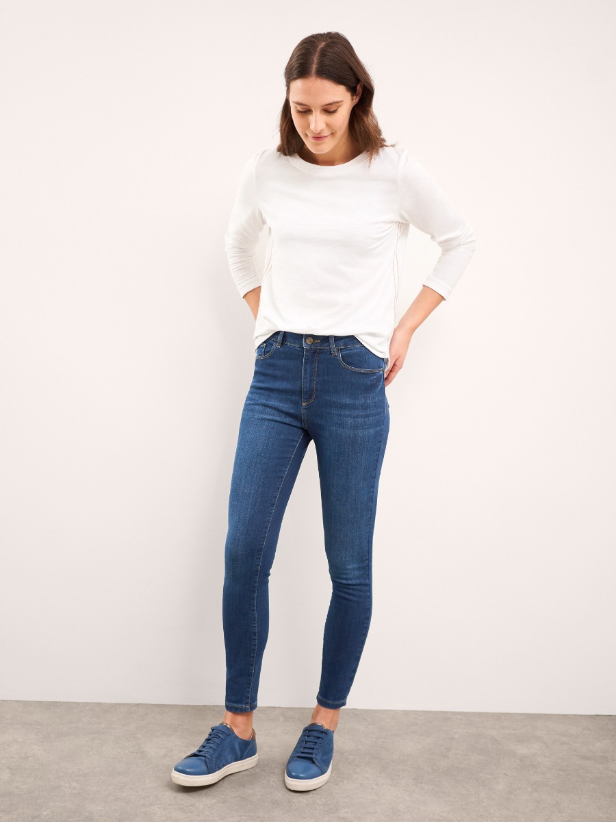 White Stuff Skinny Jeans Mid Denim