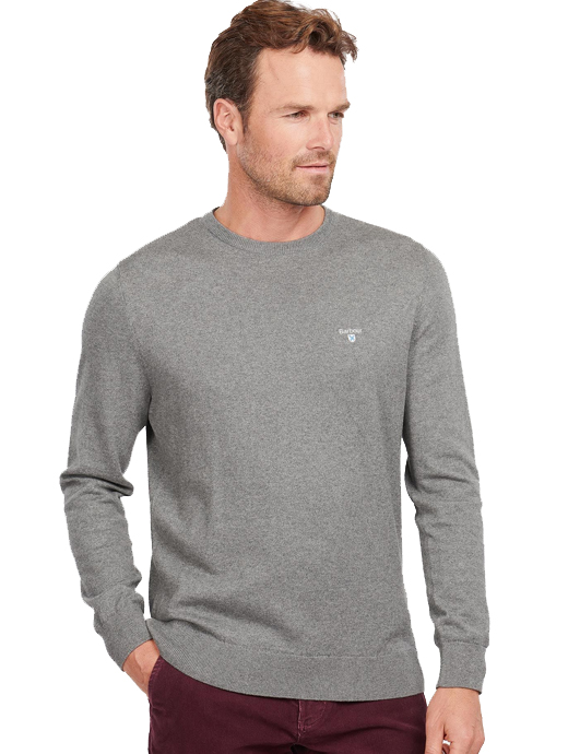 Clothing Mens Clothing Jumpers Pullover Jumpers Ted Baker Crew Neck Jumper Light Grey 100 Cotton 