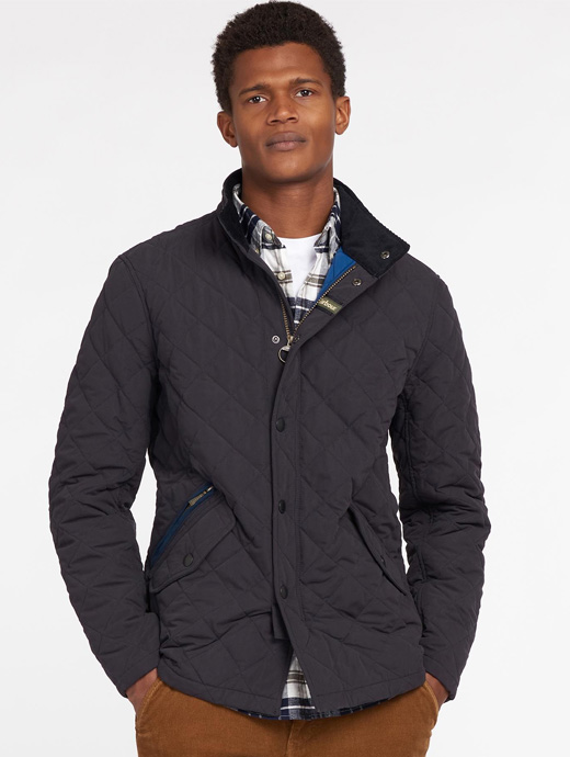 Barbour Shoveler Quilt Jacket Navy | Griggs