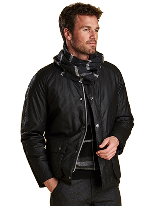 Barbour Strathyre Wax Jacket Black | Griggs