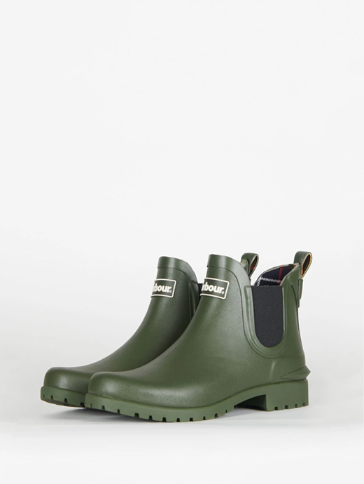 Barbour wilton chelsea wellingtons olive