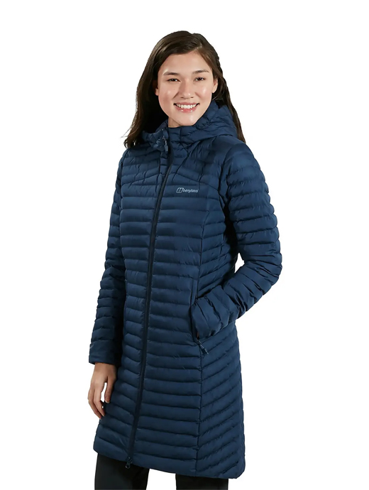 Long Synthetic Insulated Jacket Blue