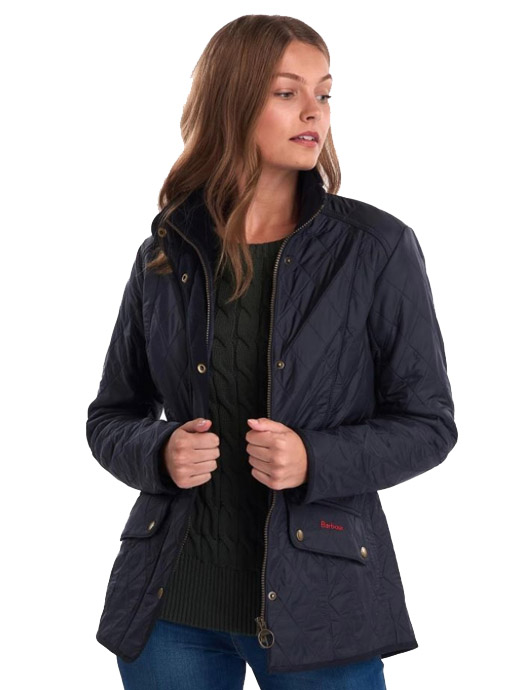 Barbour cavalry polarquilt jacket navy top