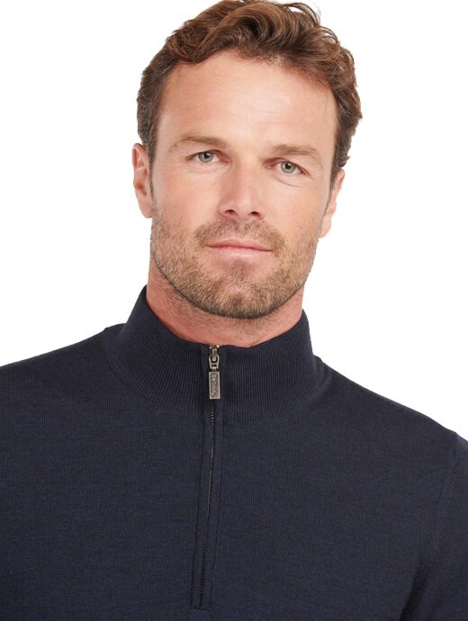 barbour gamlan half zip sweater
