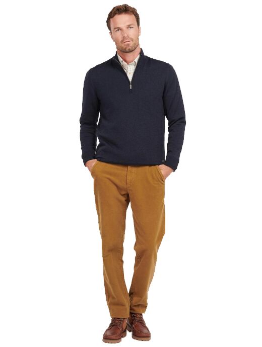 barbour gamlan half zip sweater