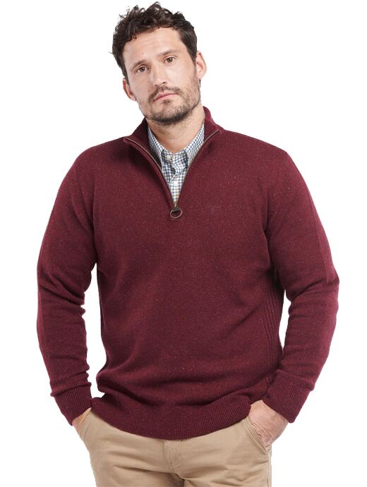 barbour red jumper