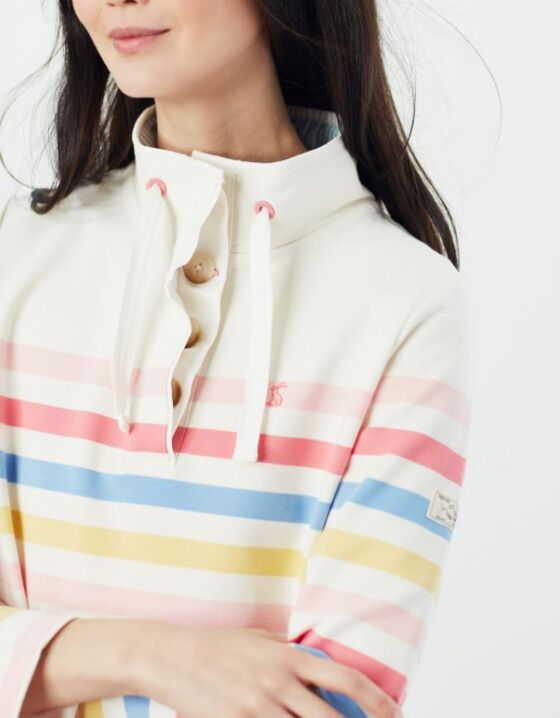 ladies funnel neck sweatshirt