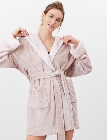 ladies pink dressing gown