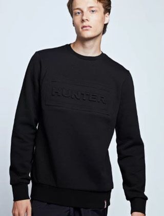 hush rib panel sweatshirt