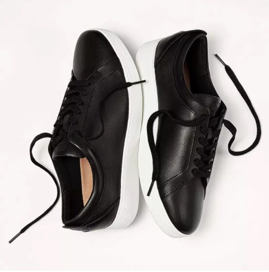 fitflop black rally trainers