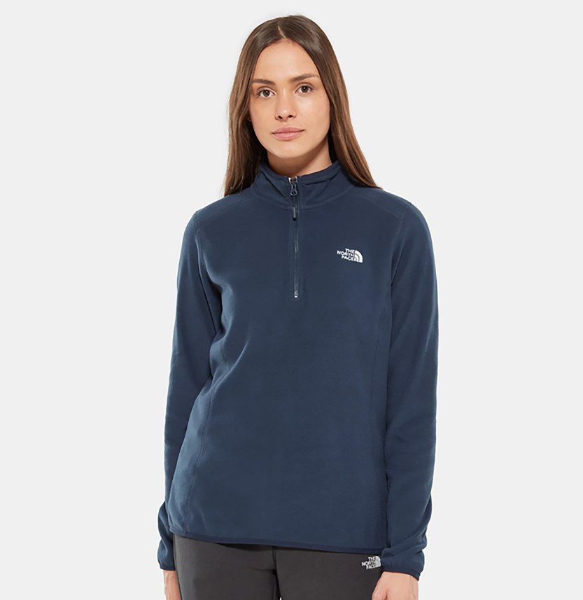 The North Face Women S 100 Glacier 1 4 Zip Fleece Urban Navy
