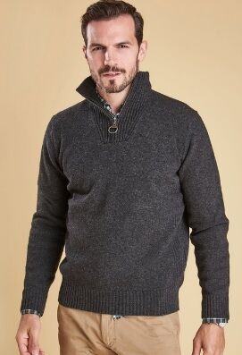 barbour essential half zip