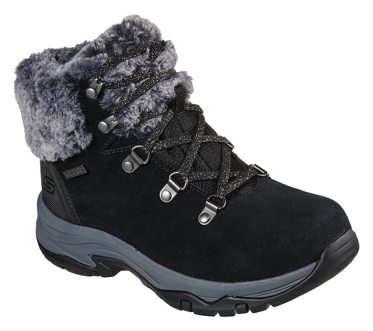skechers boots with fur