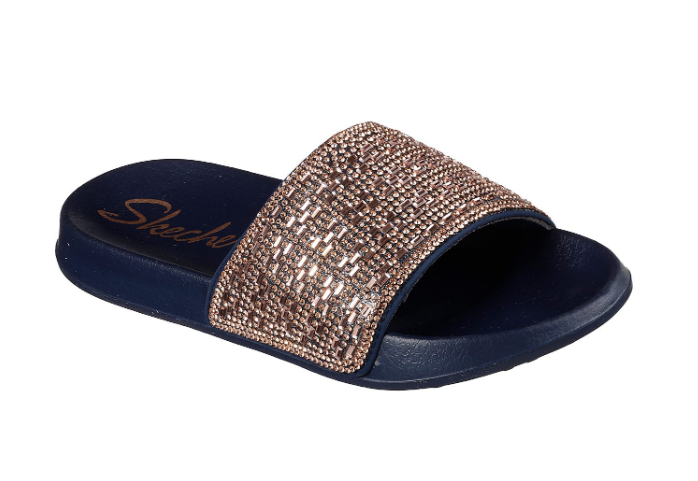 skechers 2nd take summer chic rhinestone slide sandal