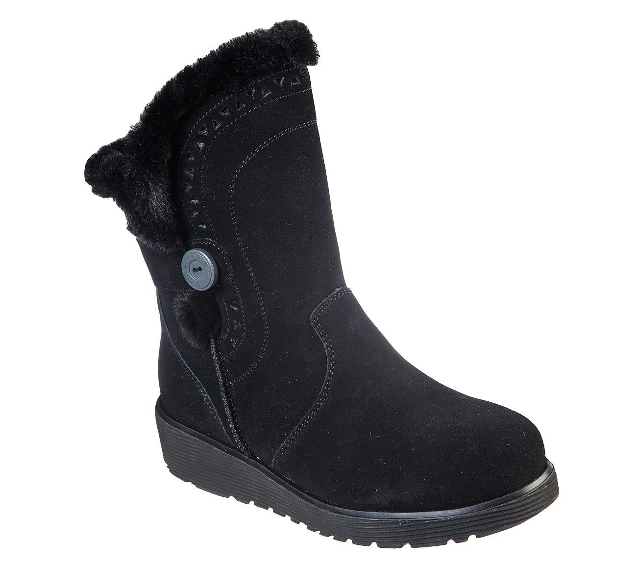 Skechers Keepsakes Wedge - Cozy Peak Black