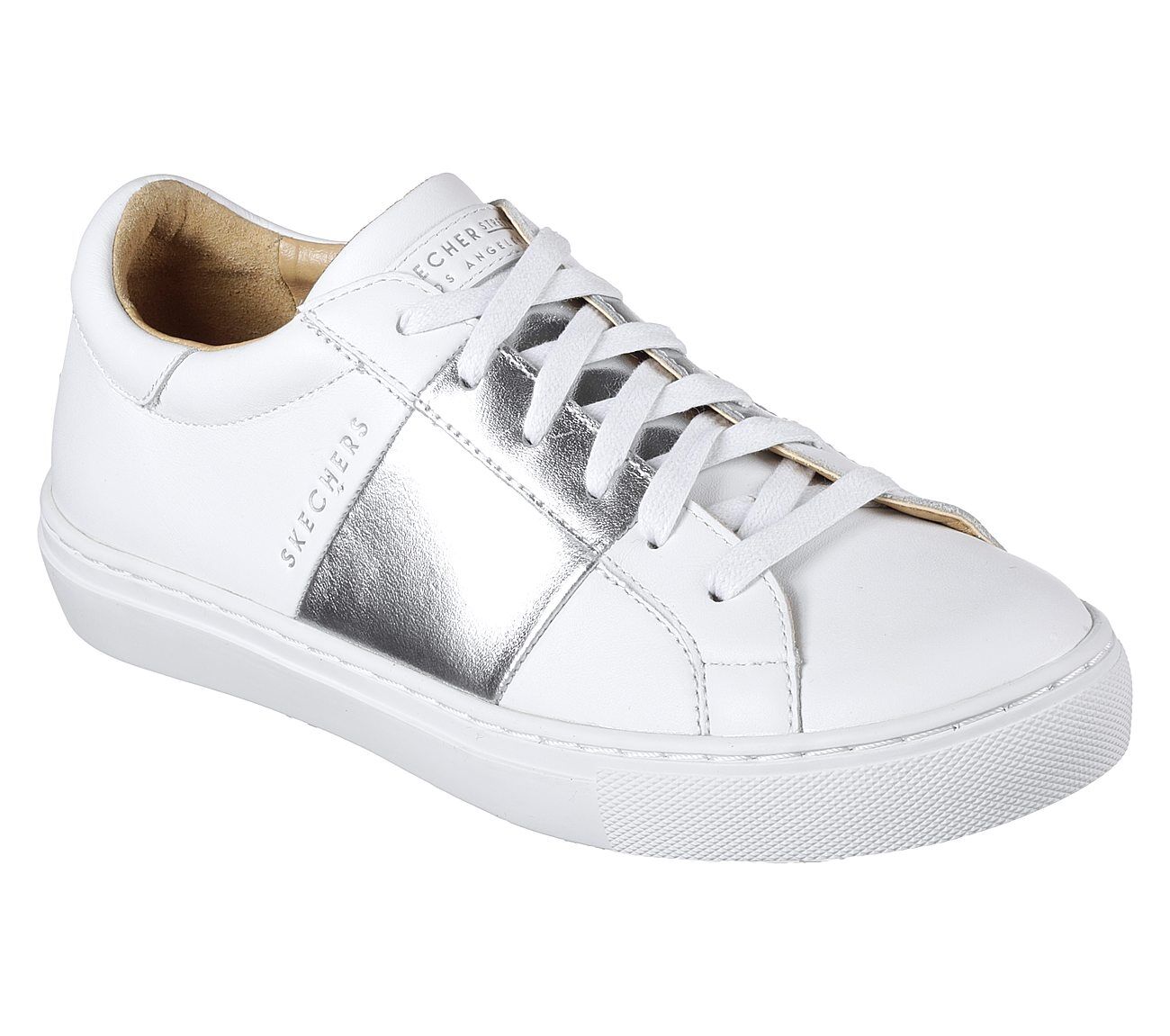 skechers side street white
