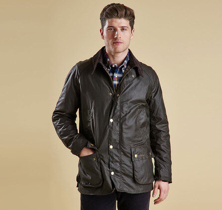 barbour ashby wax jacket green
