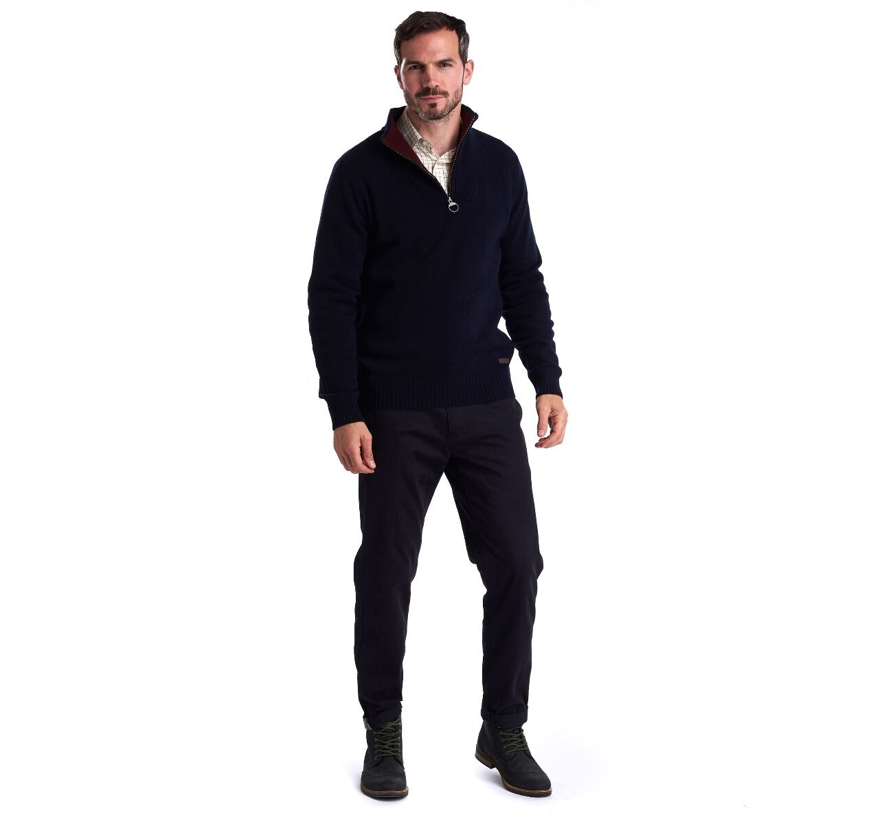 men's barbour nelson half zip sweater