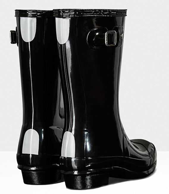 boys black hunter wellies