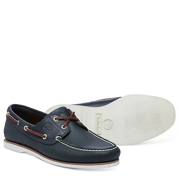 Mens Timberland Classic Leather Boat Shoes
