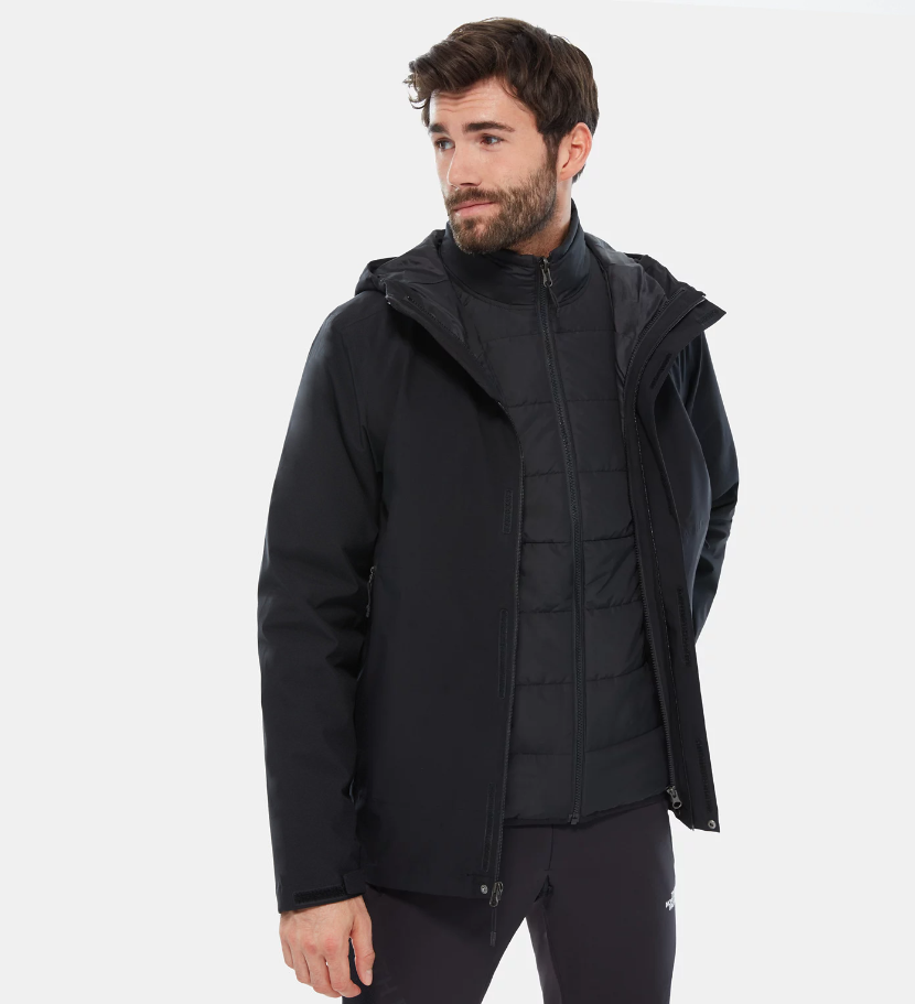 the north face carto triclimate hooded jacket