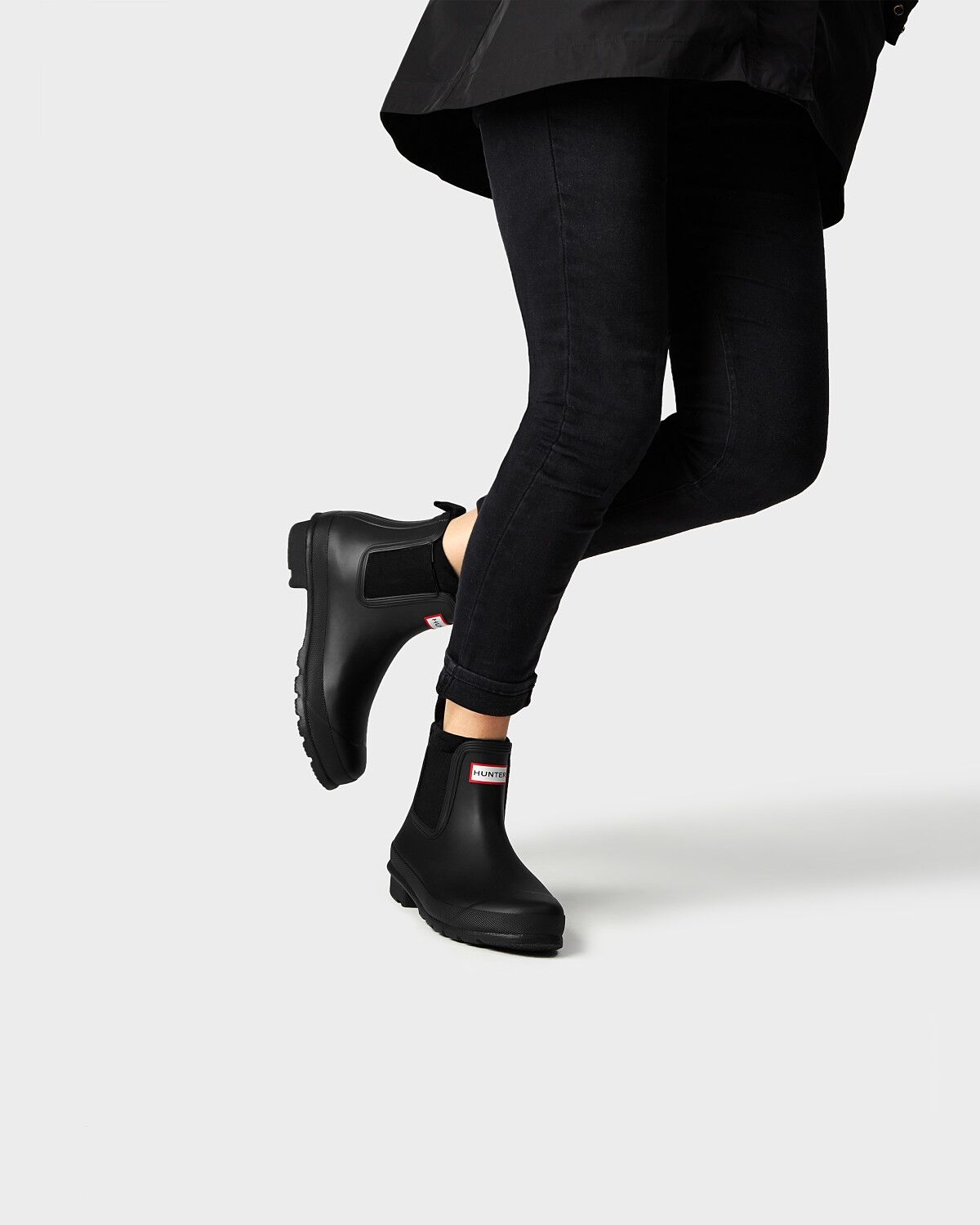 hunter chelsea boots sale black