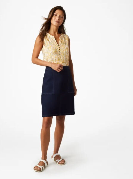 white stuff denim skirt 12