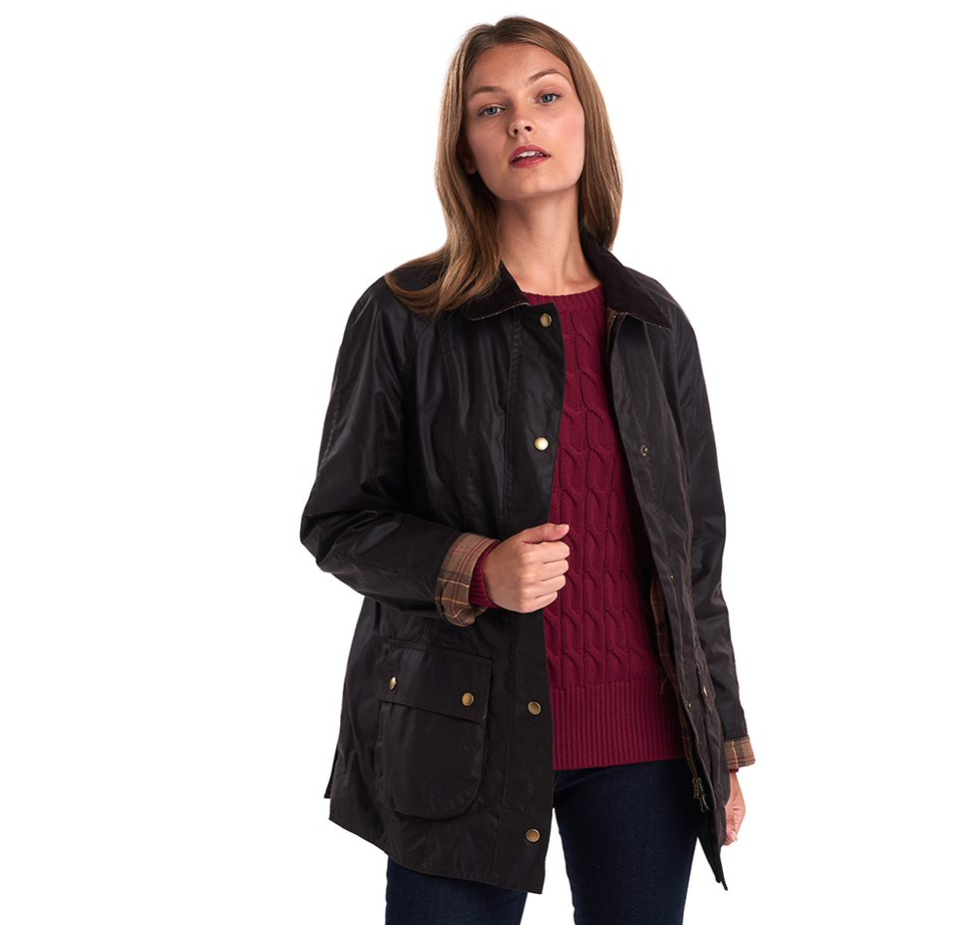 barbour beadnell waxed cotton jacket