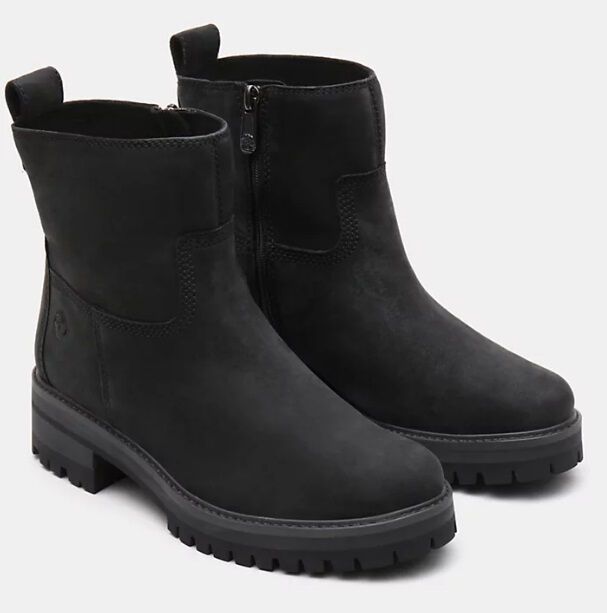 women's black timberland boots with fur