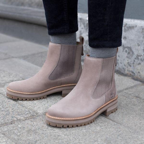 timberland courmayeur valley chelsea boots taupe grey