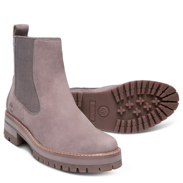 timberland courmayeur valley chelsea boots taupe grey