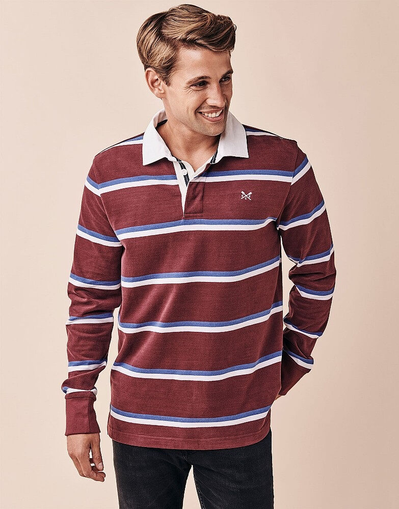 crew clothing long sleeve polo