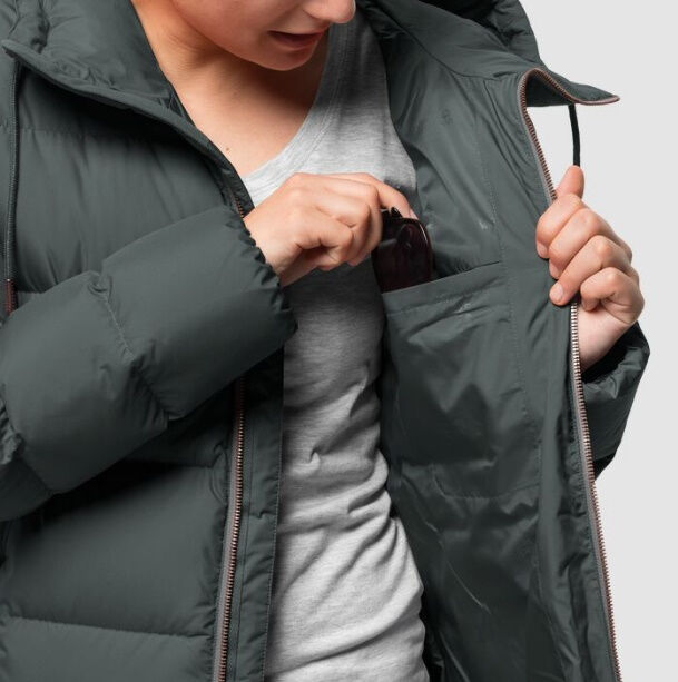Jack Wolfskin Crystal Palace Coat Greenish Grey 2024 stonewallfire.us
