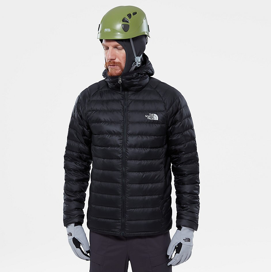 north face trevail jacket hooded black