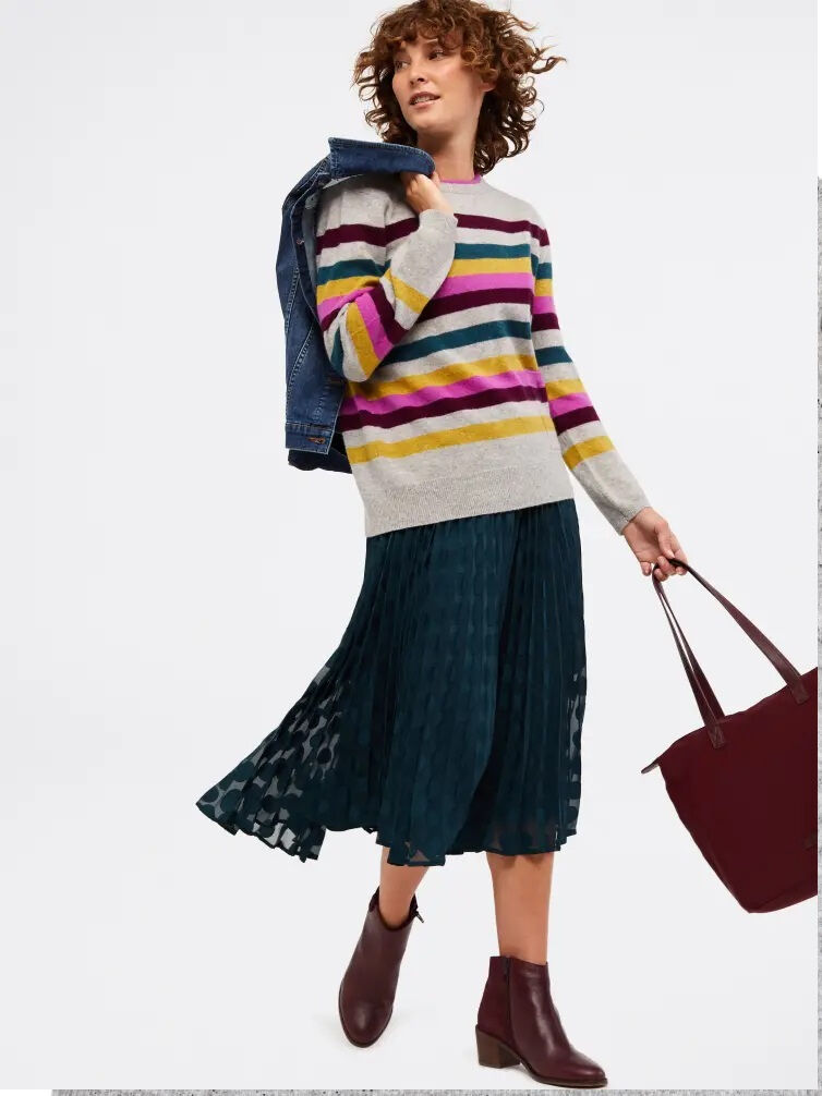 white stuff fluid stripe jumper