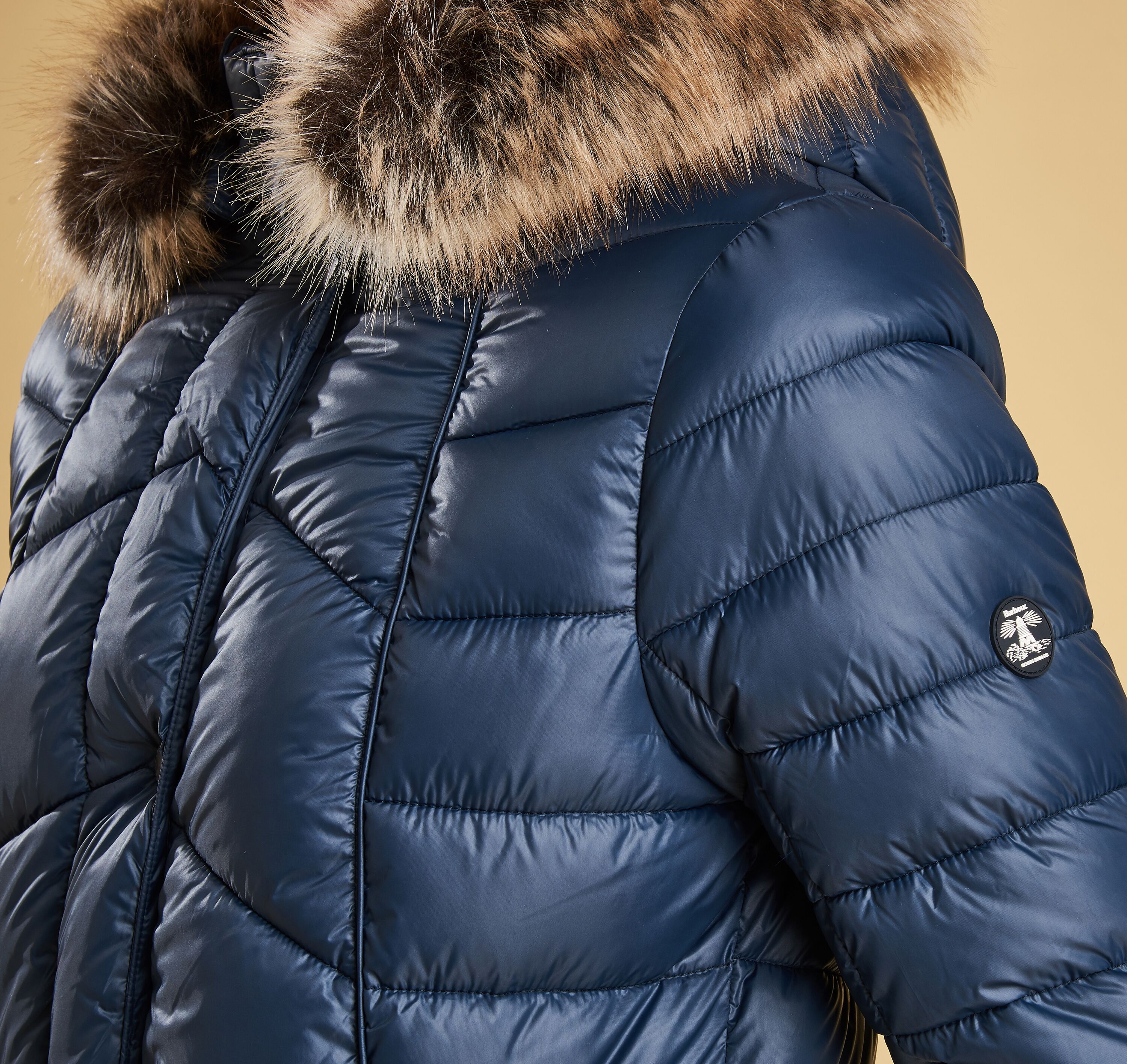 barbour hamble quilted jacket navy