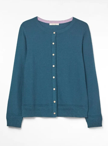 white stuff teal cardigan
