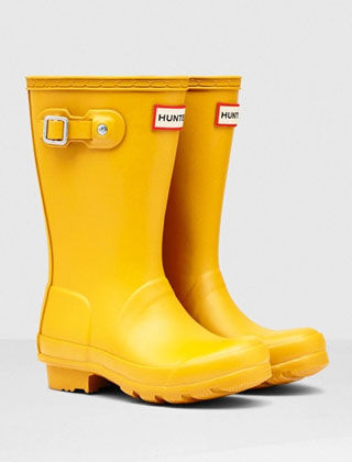 hunters yellow wellies