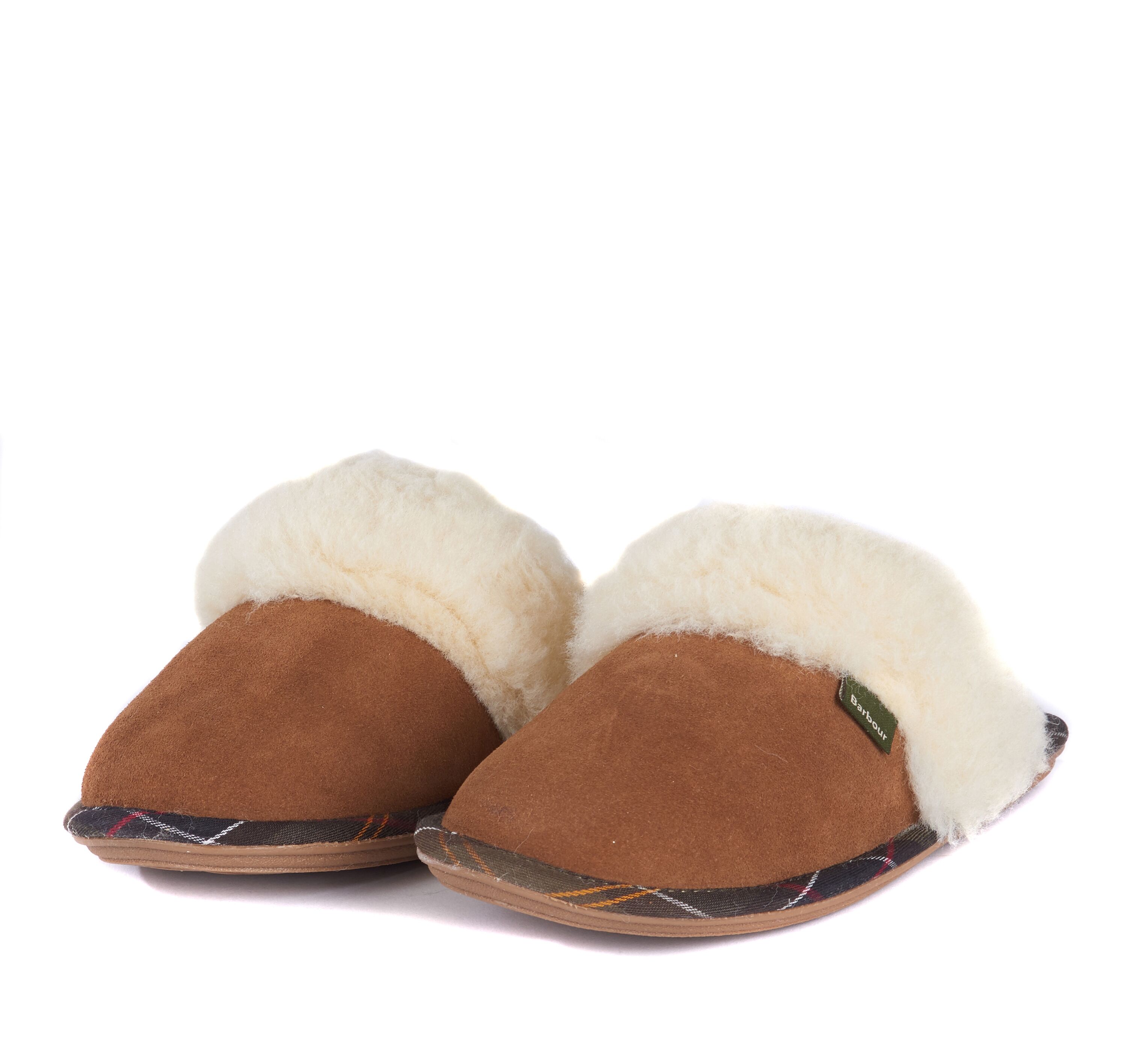 Barbour Lydia Mule Slippers Camel | Griggs