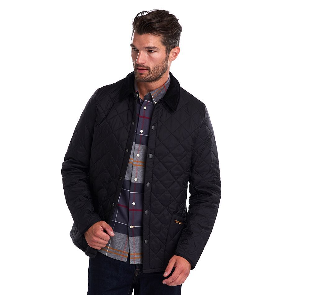 barbour liddesdale quilted jacket black