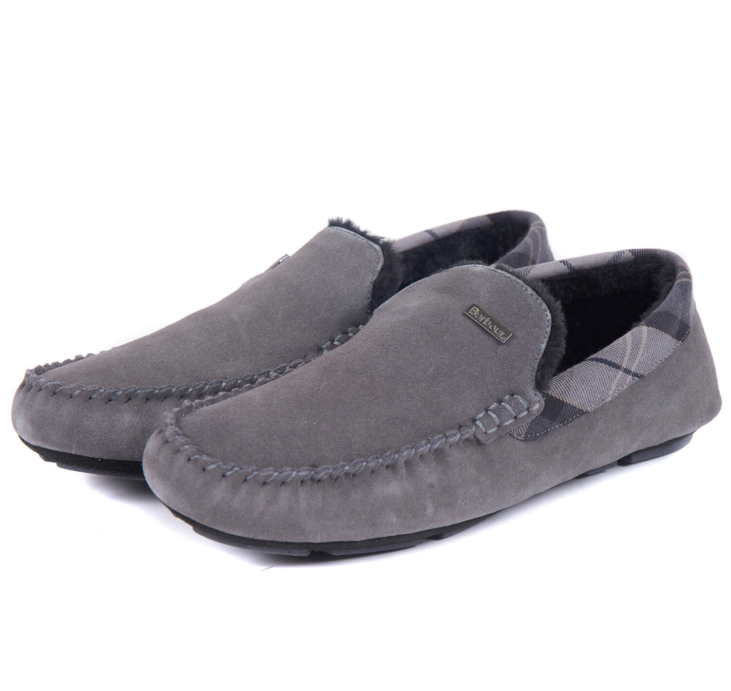 barbour monty leather slippers