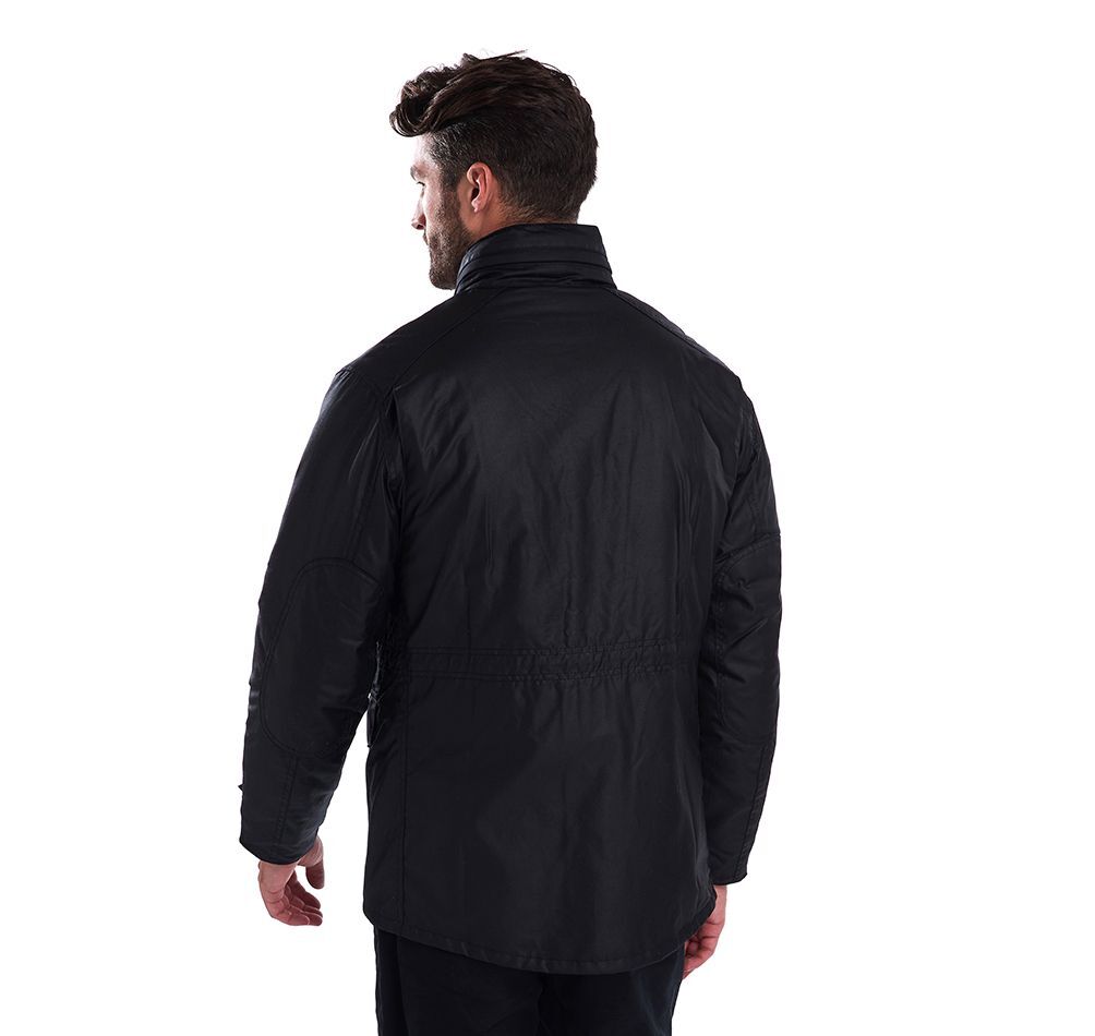 barbour sapper jacket black