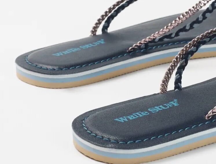 white stuff flip flops