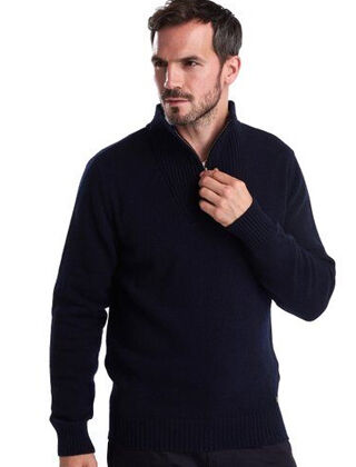 barbour nelson half zip sweater