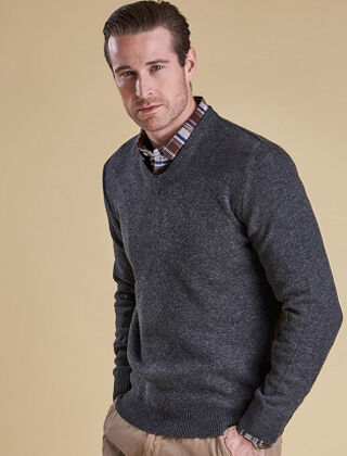 barbour nelson essential v neck jumper