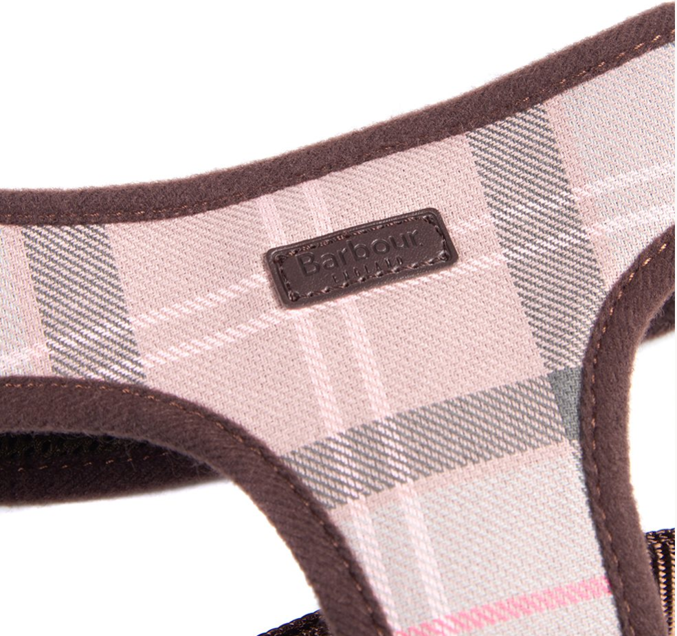 barbour dog harness pink