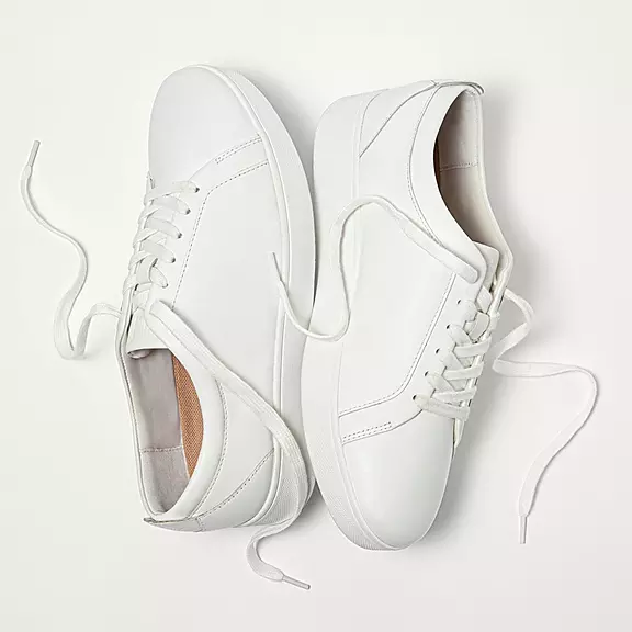 fitflop white rally trainers