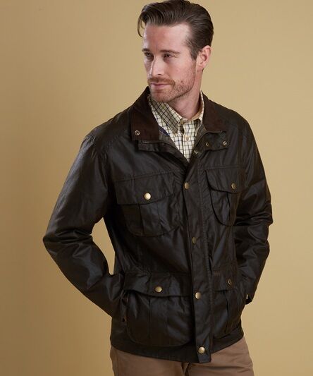barbour new utility wax jacket olive