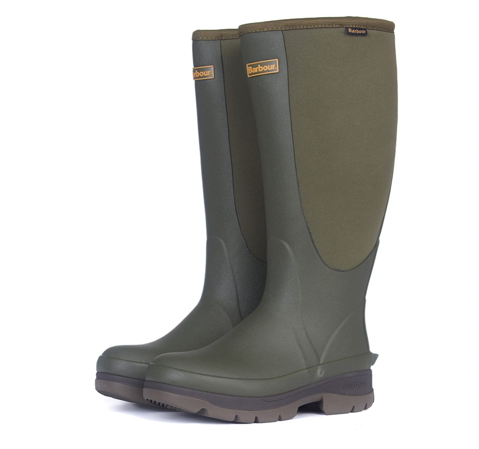 barbour wellies men
