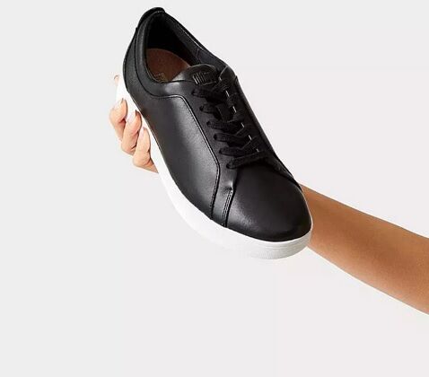 fitflop black rally trainers
